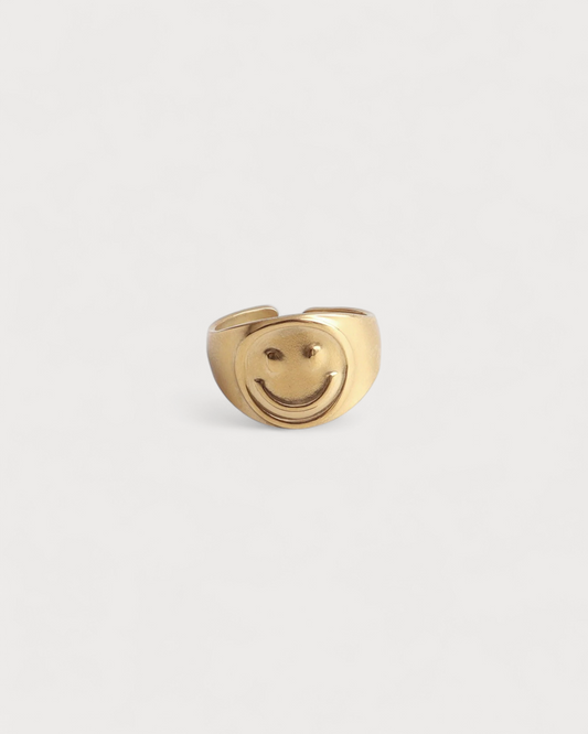 Smiles - Ring - Stainless Steel - Adjustable