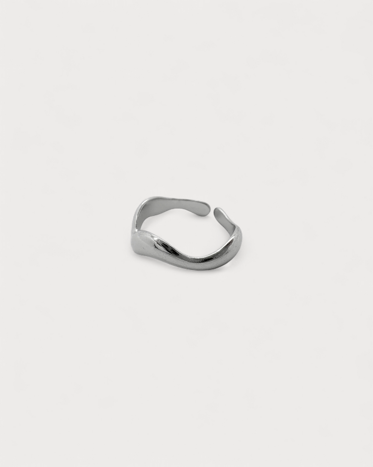 Waves - Ring - Stainless Steel - Adjustable