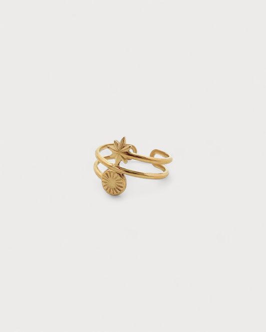 Solaire - Ring - Stainless Steel - Adjustable