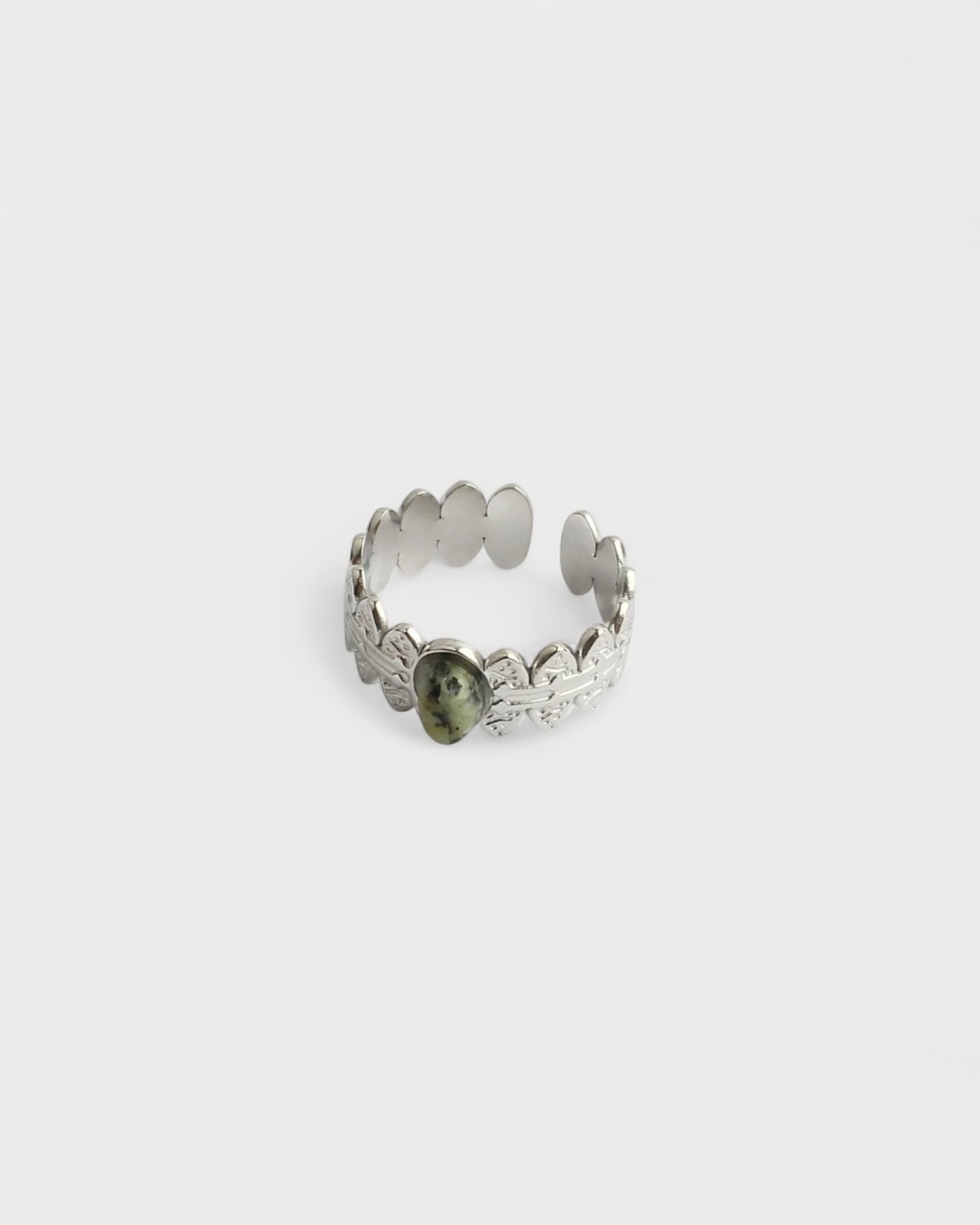 Didi - Ring - Natural Stone - Stainless steel - Adjustable
