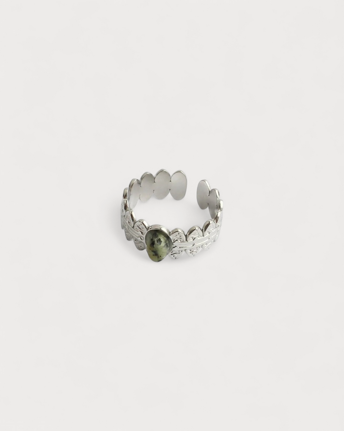 Didi - Ring - Natural Stone - Stainless steel - Adjustable