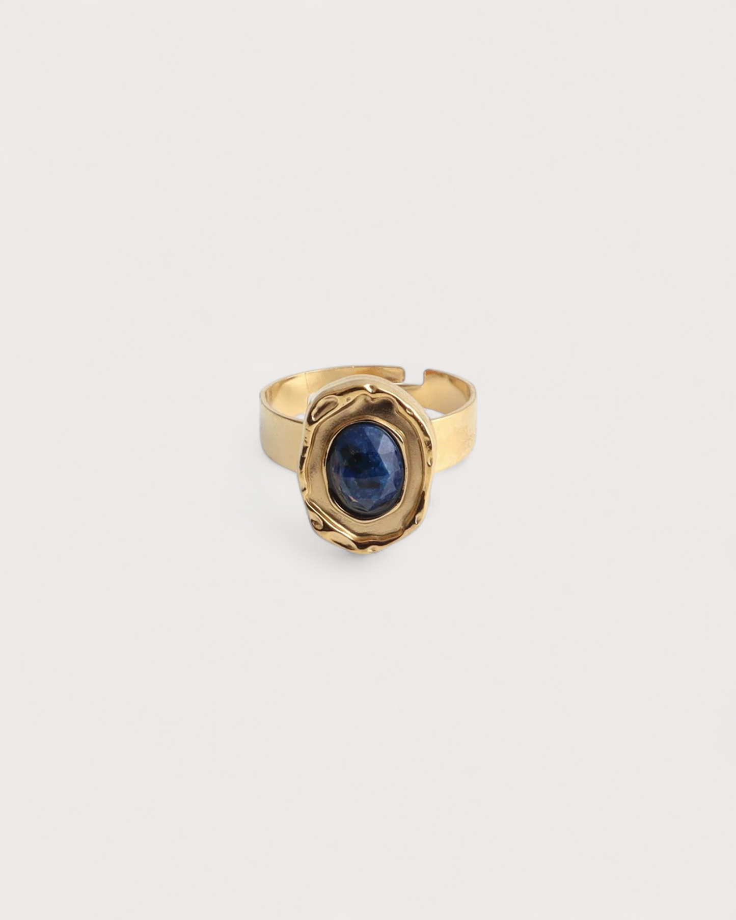 Salomé - Ring - Natural Stone - Stainless Steel - Adjustable
