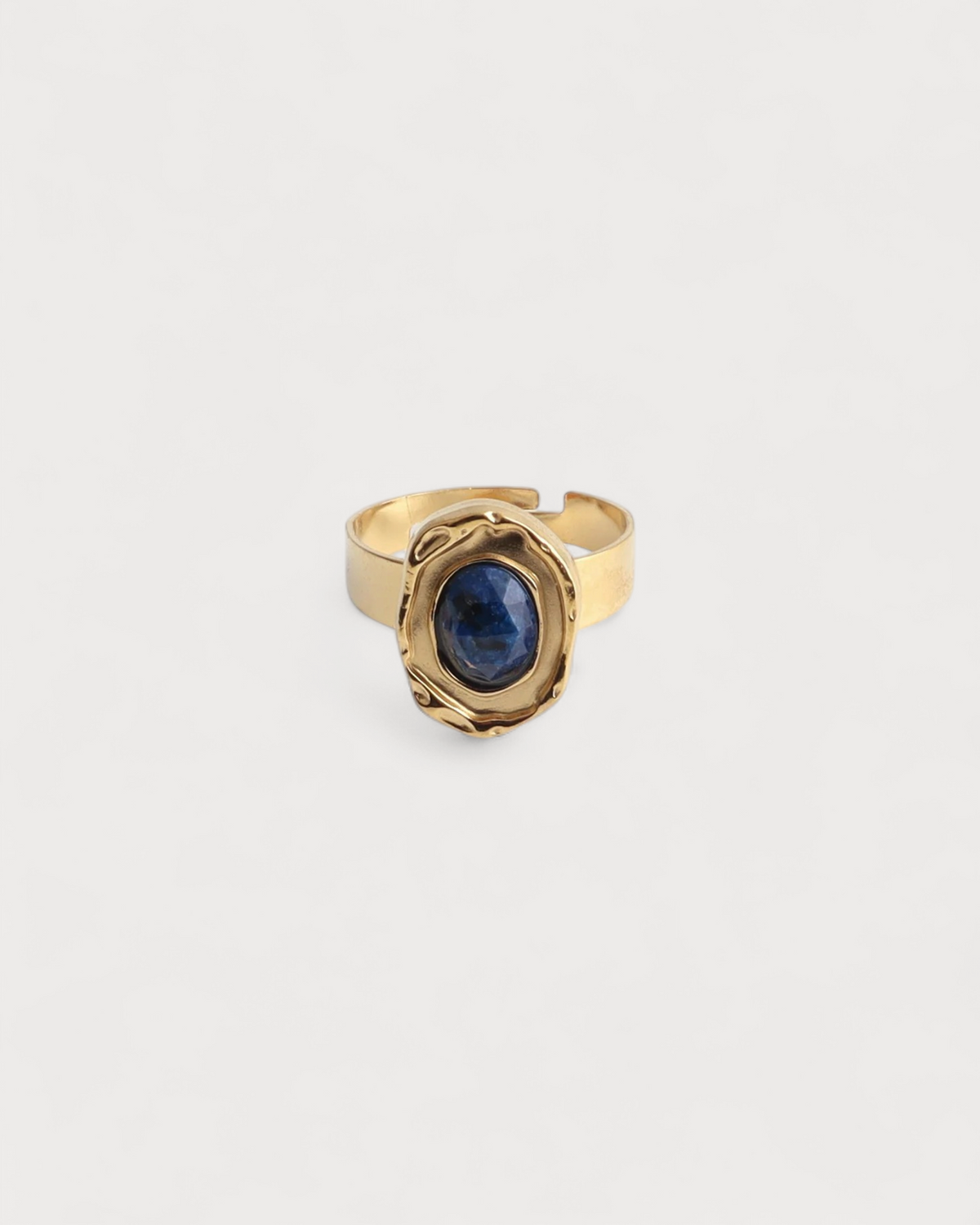Salomé - Ring - Natural Stone - Stainless Steel - Adjustable