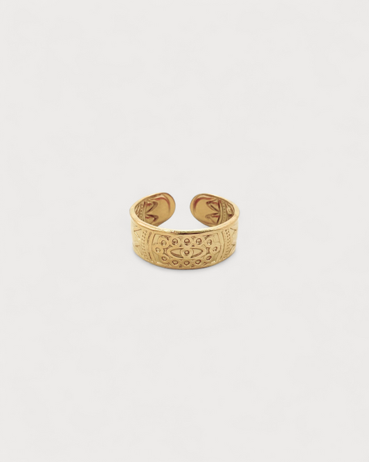 Aztec - Ring - Stainless Steel - Adjustable