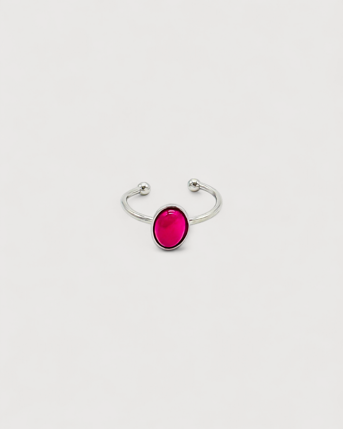 Vive - Ring - Natural Stone - Stainless Steel - Adjustable
