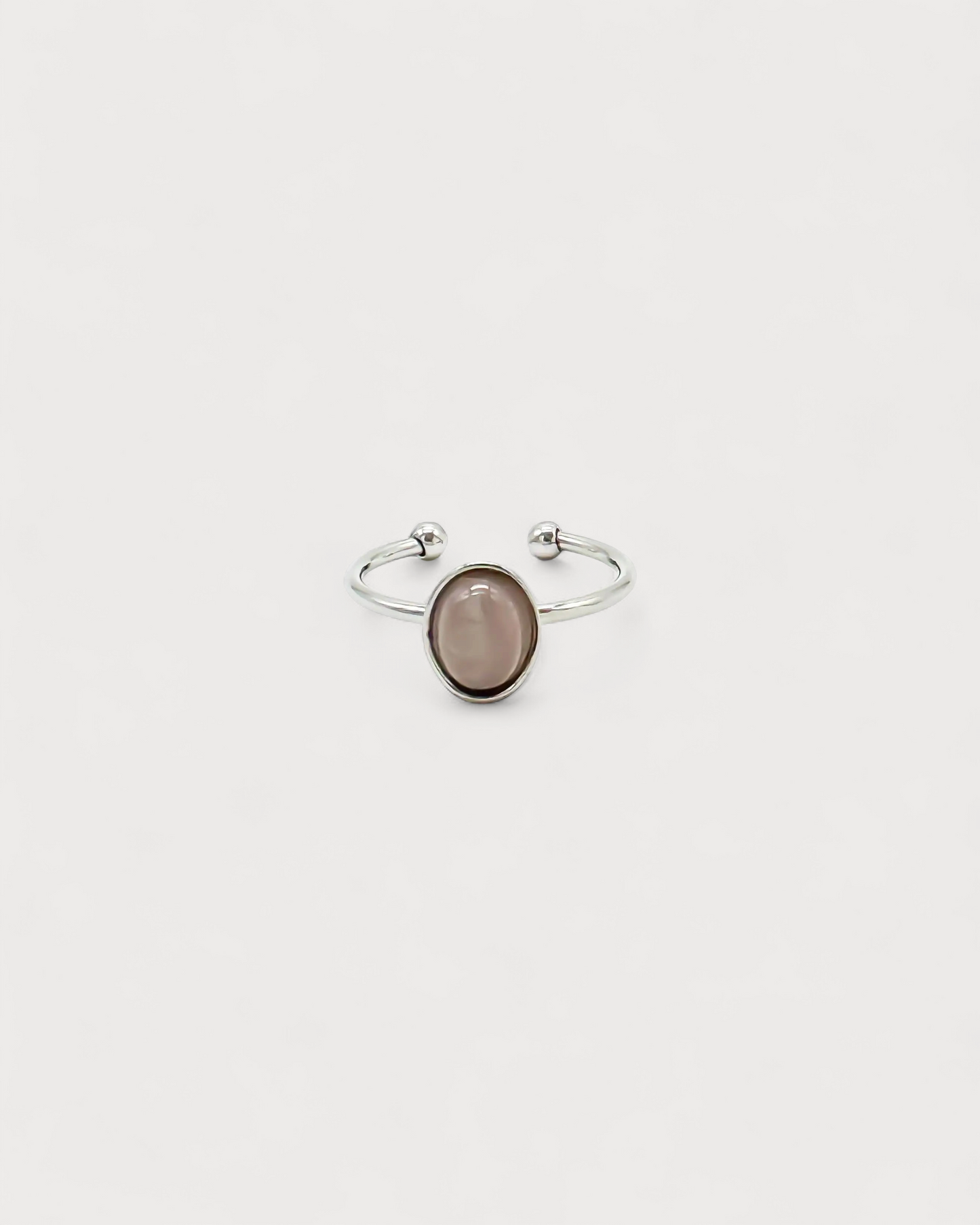 Vive - Ring - Natural Stone - Stainless Steel - Adjustable