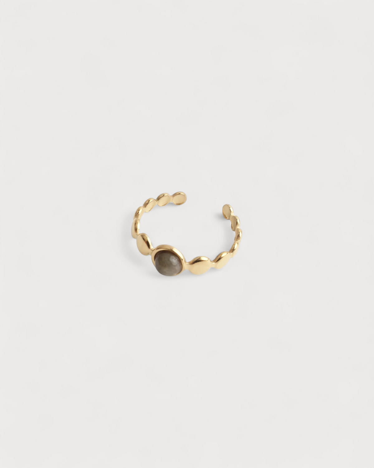 Julietta - Ring - Natural Stone - Stainless Steel - Adjustable
