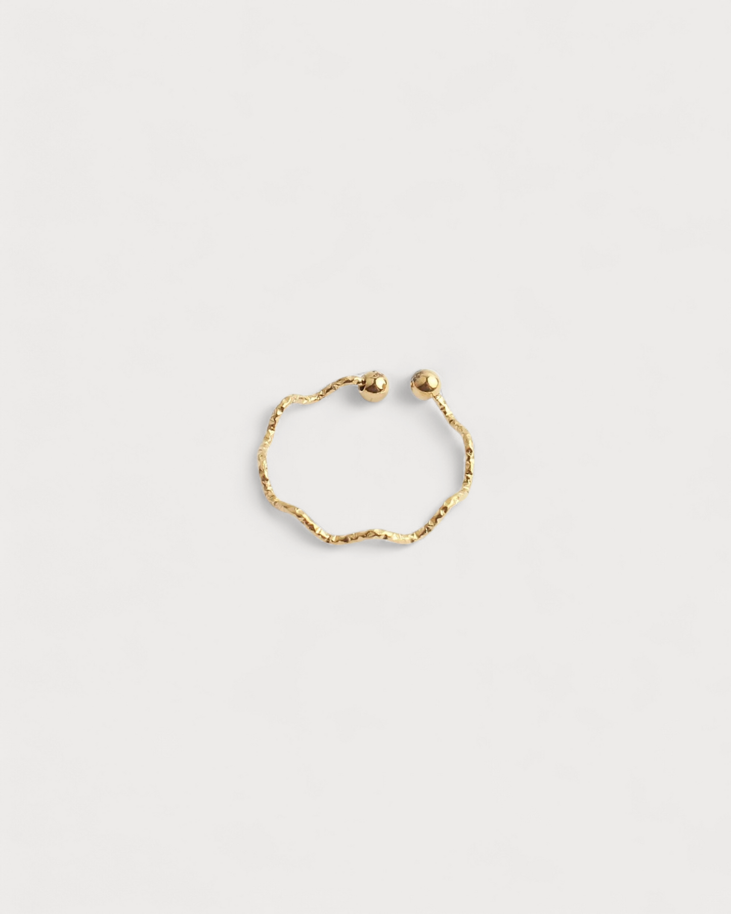 Thin Wave - Ring - Stainless Steel - Adjustable
