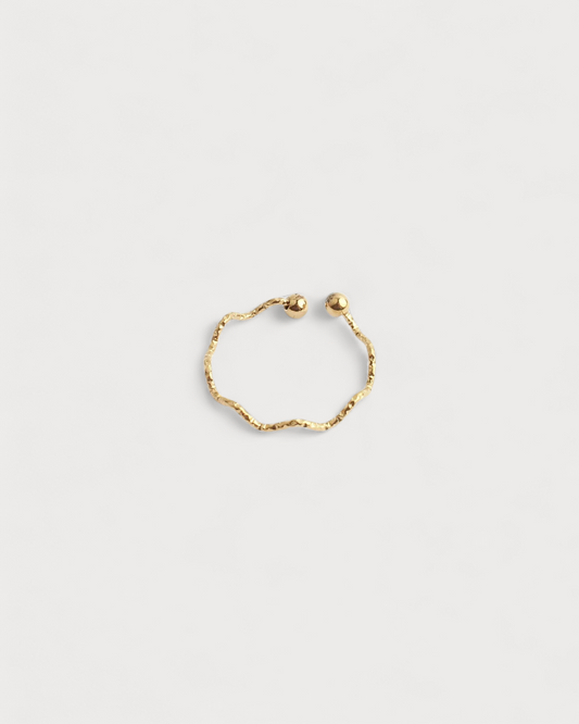 Thin Wave - Ring - Stainless Steel - Adjustable