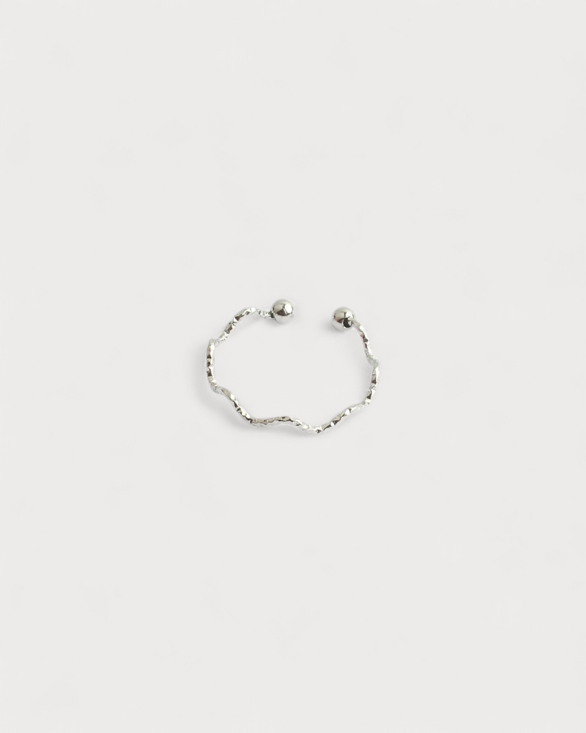 Thin Wave - Ring - Stainless Steel - Adjustable