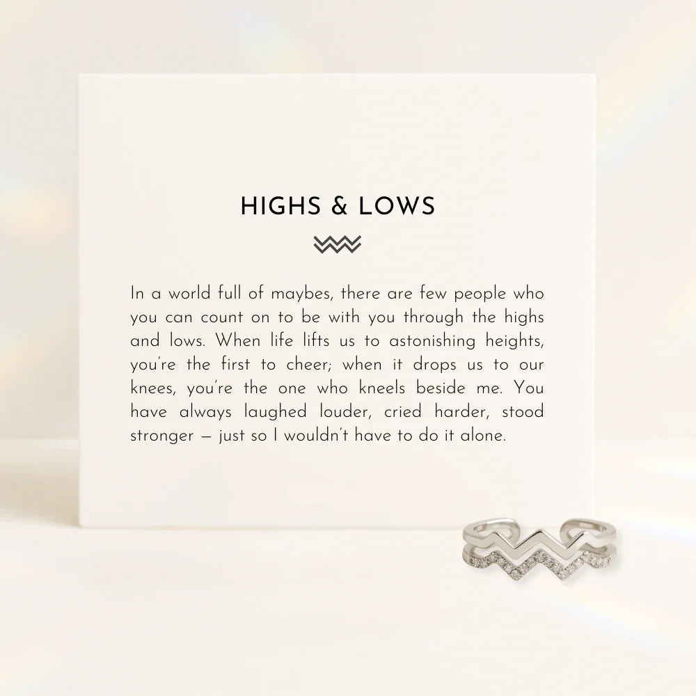 Highs & Lows Twin Band Ring