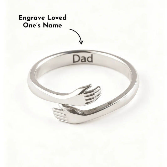 Hug From Heaven - Custom Engraved Ring