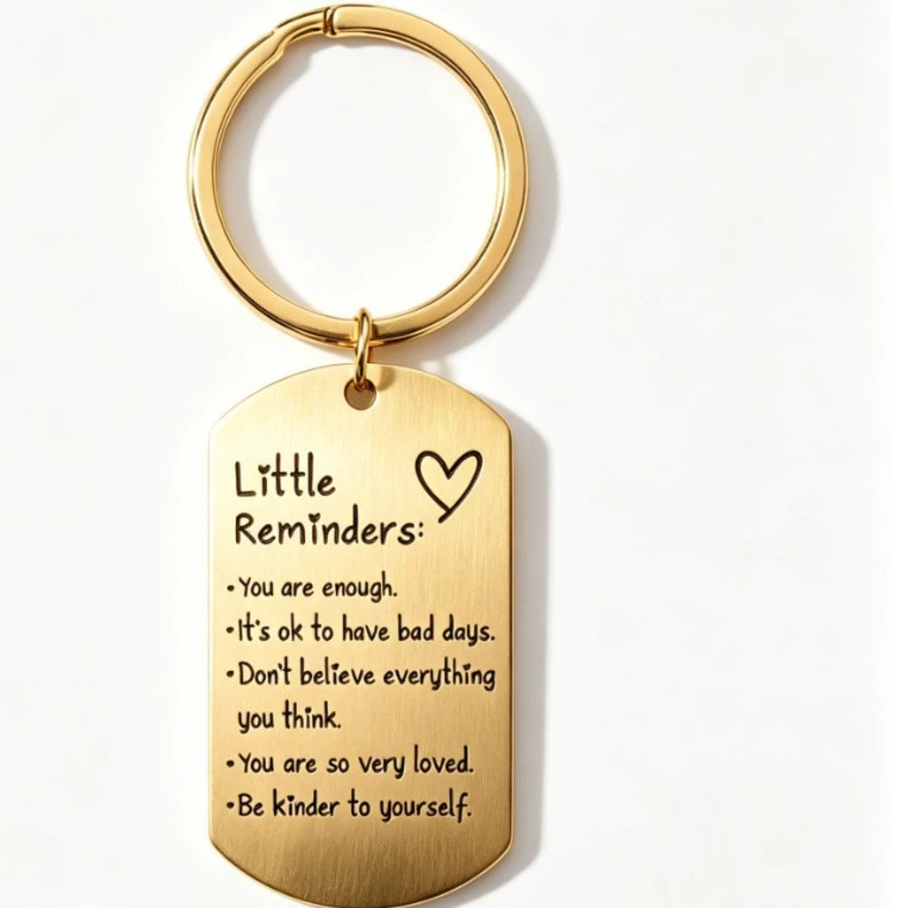 You Are Enough Inspirational Little Reminder Keychain