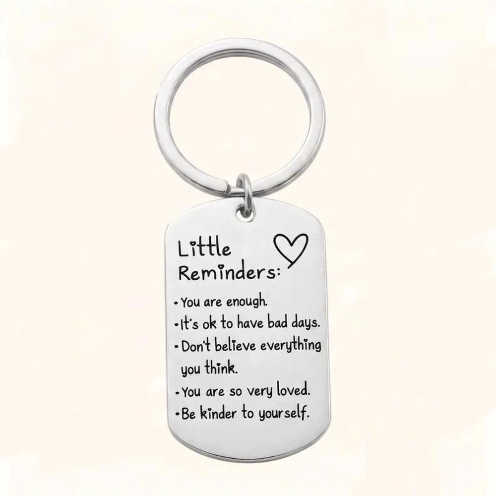 You Are Enough Inspirational Little Reminder Keychain