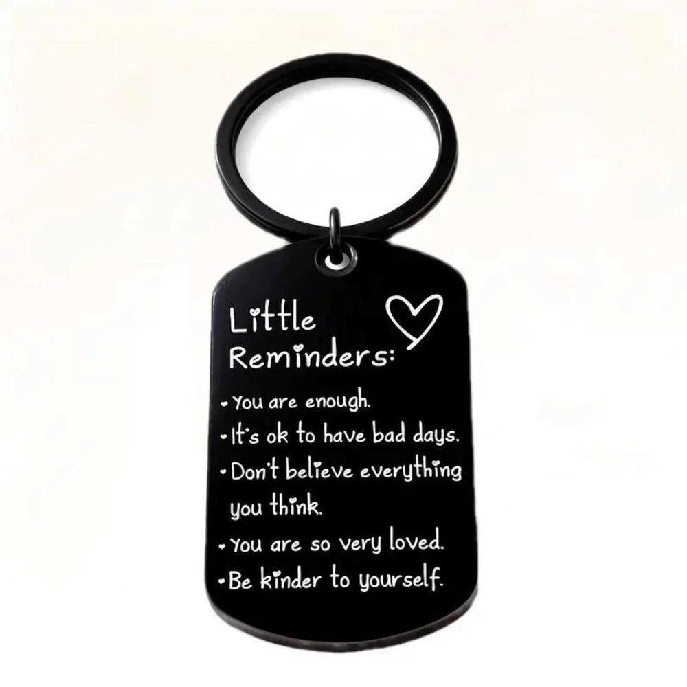 You Are Enough Inspirational Little Reminder Keychain