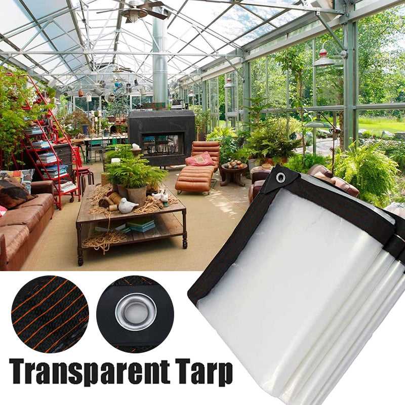 2026 Summer Hot Sale 49% OFF- Clear Waterproof PVC Tarp – Heavy-Duty All-Weather Protection Cover🌧️